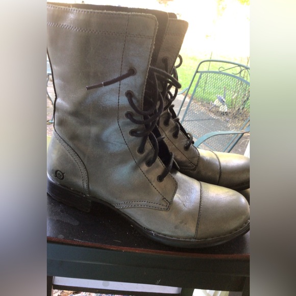 BORN leather lace up boots Size 8 NEW - Picture 9 of 11